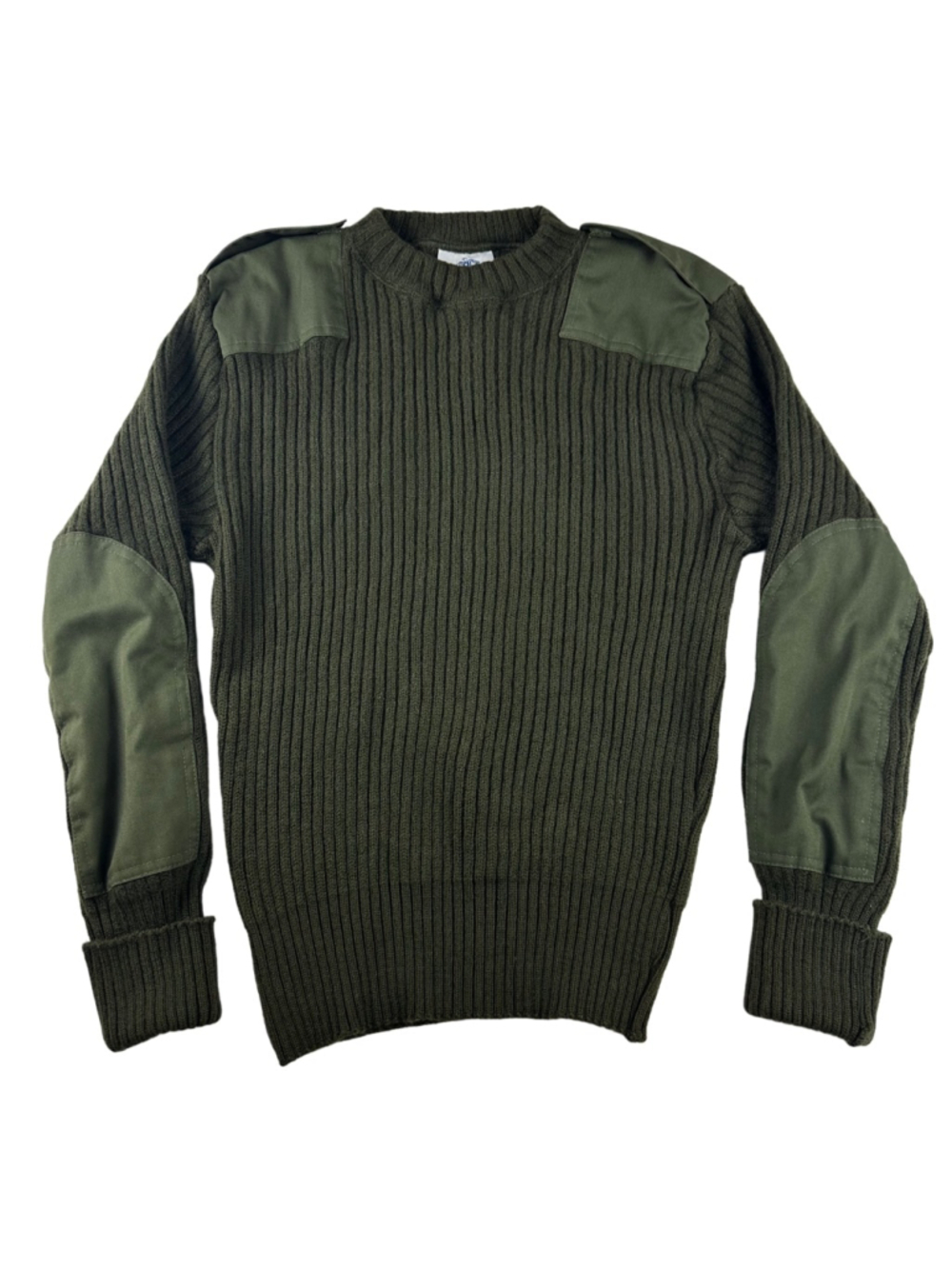 DSCP Sweater Mens Size 42 Wool Pullover Elbow Patches Commando Military Hunting